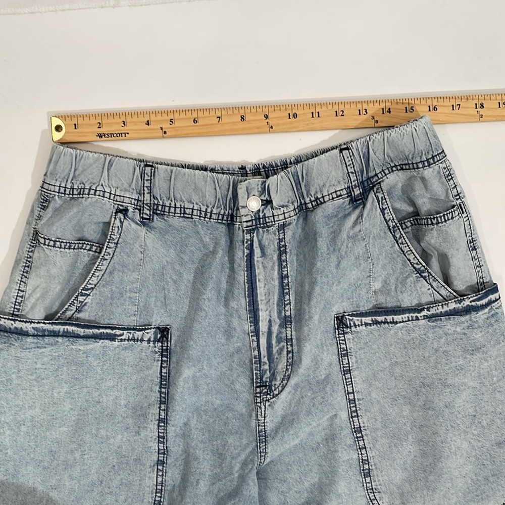 We The Free Light Blue Wide Leg Flare Jeans - Picture 8 of 15